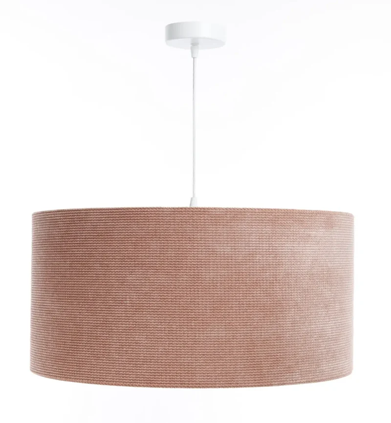 Suspension Luminaire | GLAMOUR STRUCTURAL VELOUR (Rose/Argent)