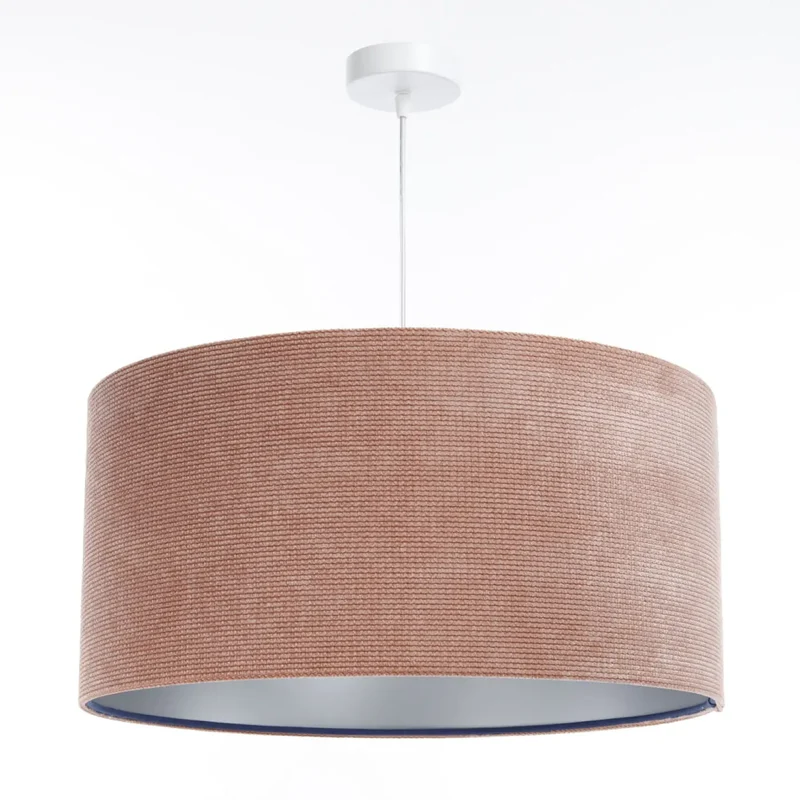 Suspension Luminaire | GLAMOUR STRUCTURAL VELOUR (Rose/Argent)