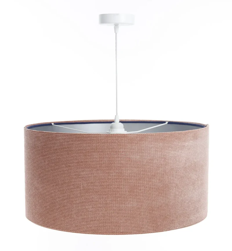 Suspension Luminaire | GLAMOUR STRUCTURAL VELOUR (Rose/Argent)