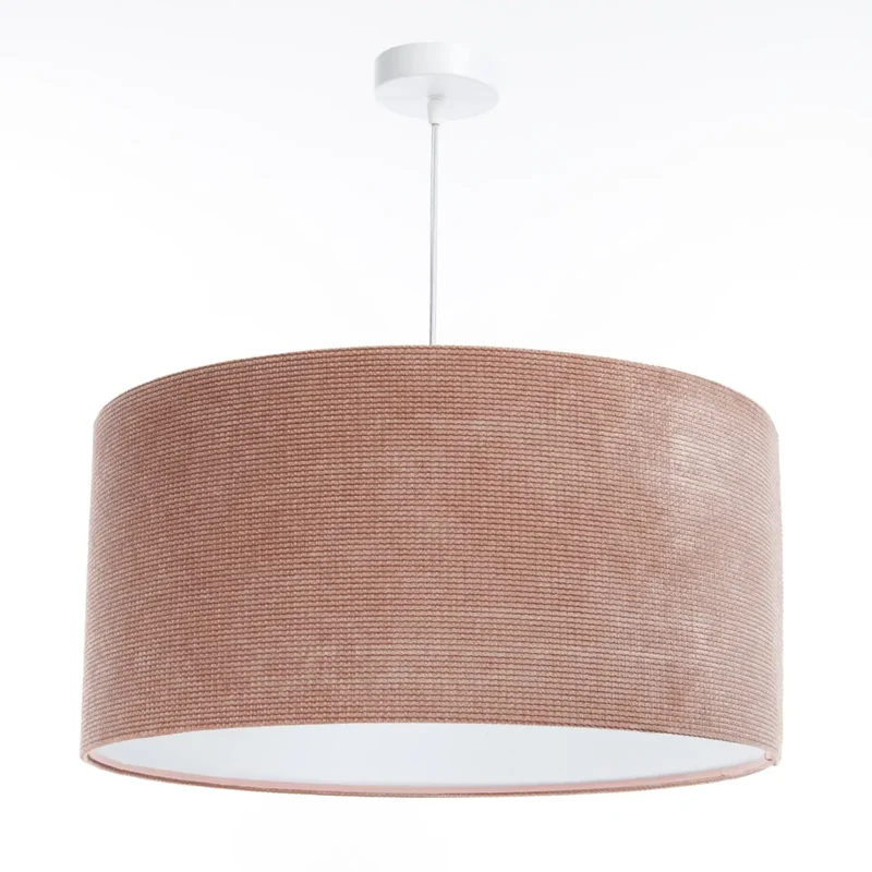 Suspension Luminaire | GLAMOUR STRUCTURAL VELOUR (Rose/Blanc)