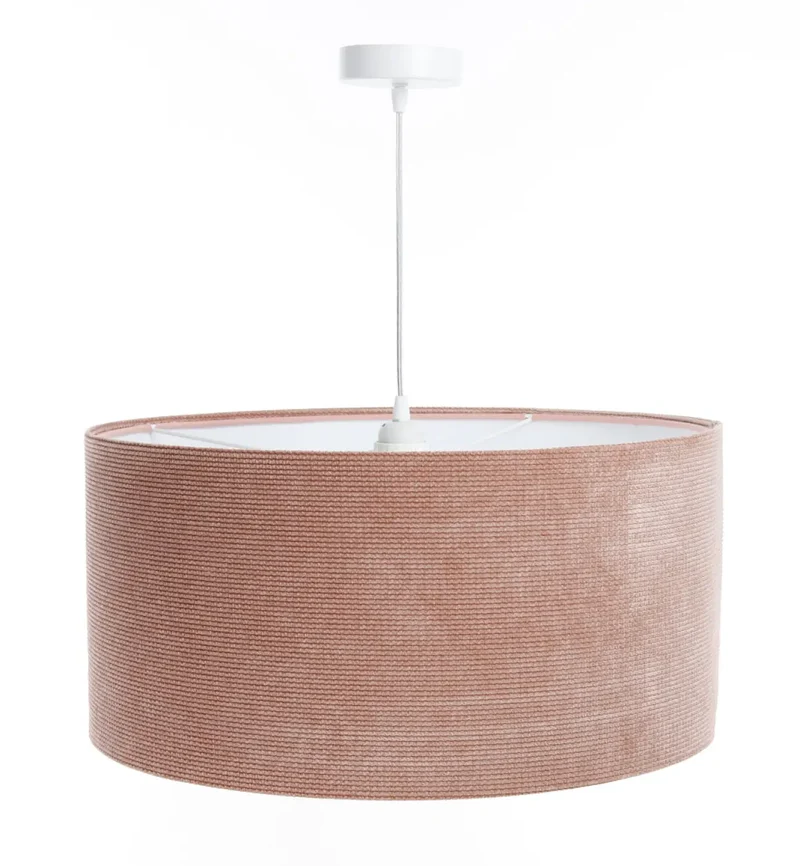 Suspension Luminaire | GLAMOUR STRUCTURAL VELOUR (Rose/Blanc)