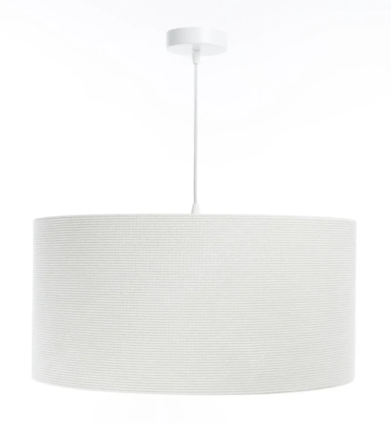 Suspension Luminaire | GLAMOUR STRUCTURAL VELOUR (Blanc Crème/Ecru)