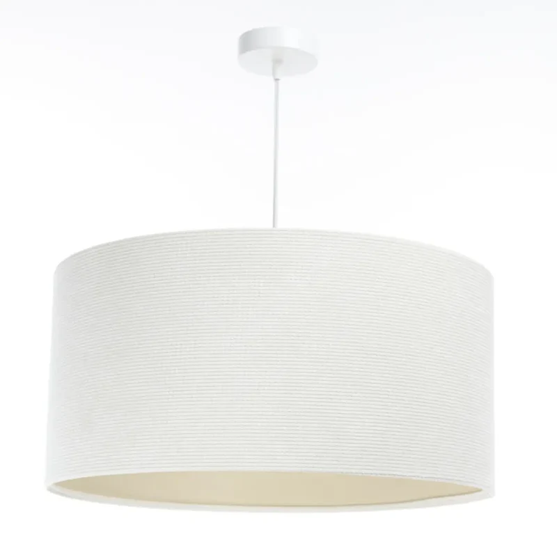 Suspension Luminaire | GLAMOUR STRUCTURAL VELOUR (Blanc Crème/Ecru)