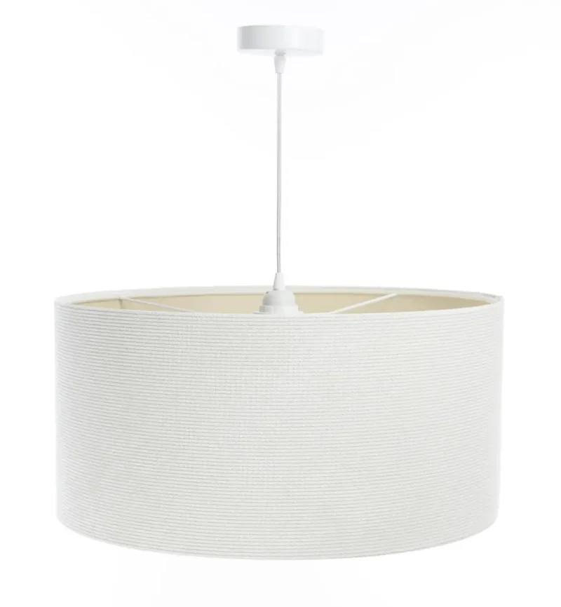 Suspension Luminaire | GLAMOUR STRUCTURAL VELOUR (Blanc Crème/Ecru)