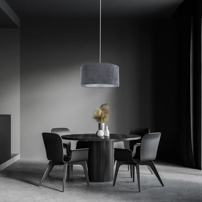 Suspension Luminaire | GLAMOUR STRUCTURAL VELOUR (Graphite/Argent)