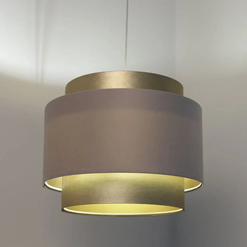 Suspension Luminaire | DOBLO (Crème/Doré)