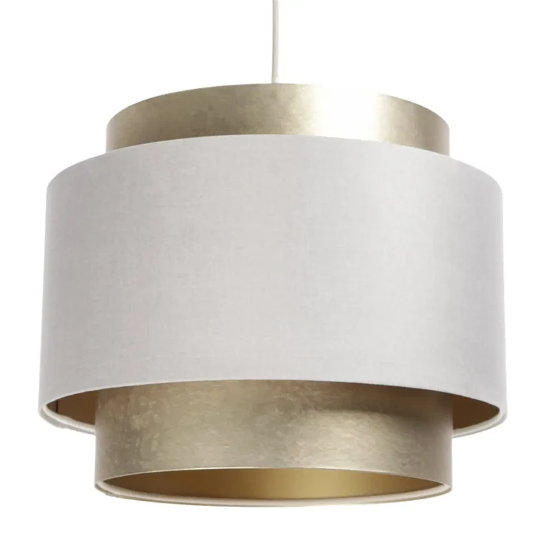 Suspension Luminaire | DOBLO (Crème/Doré)