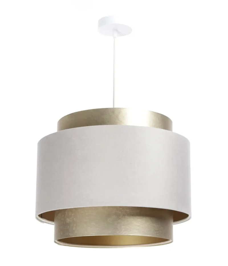 Suspension Luminaire | DOBLO (Crème/Doré)