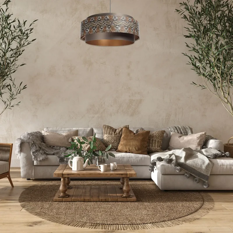 Suspension Luminaire | DOBLO (Marron/Cuivré)