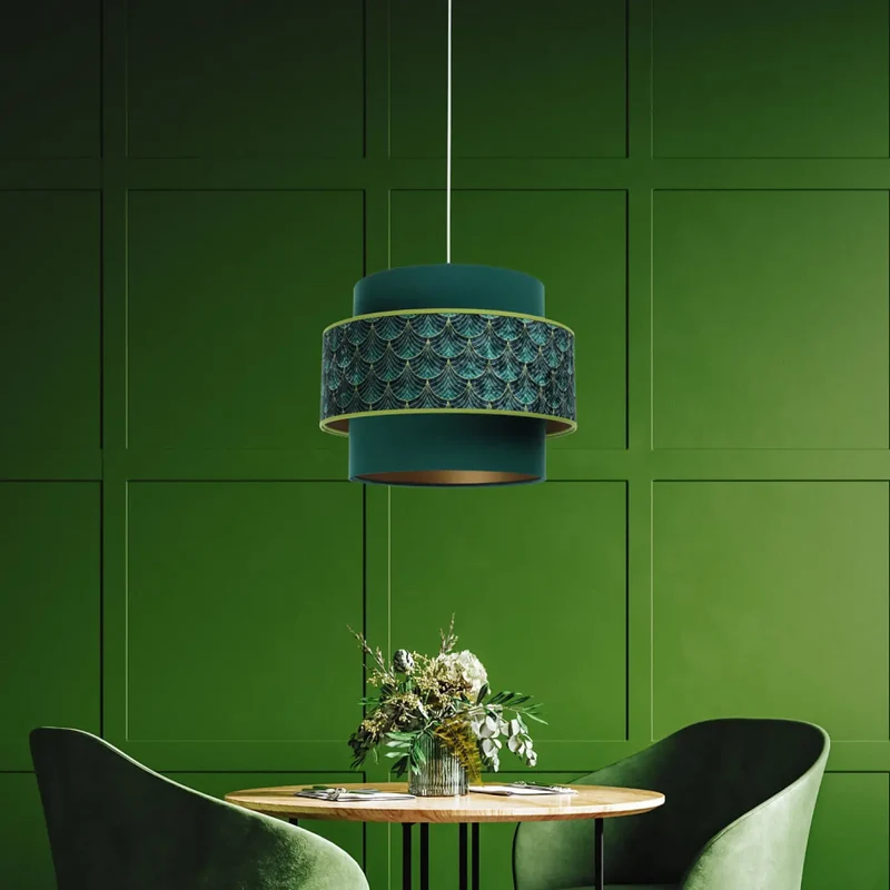 Suspension Luminaire | DOBLO (Vert/Doré)