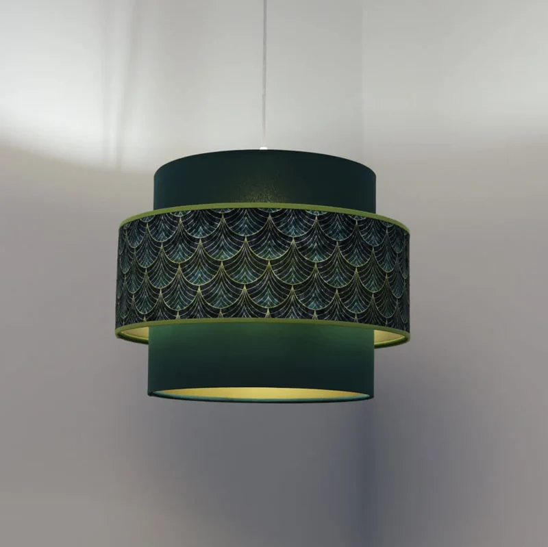 Suspension Luminaire | DOBLO (Vert/Doré)