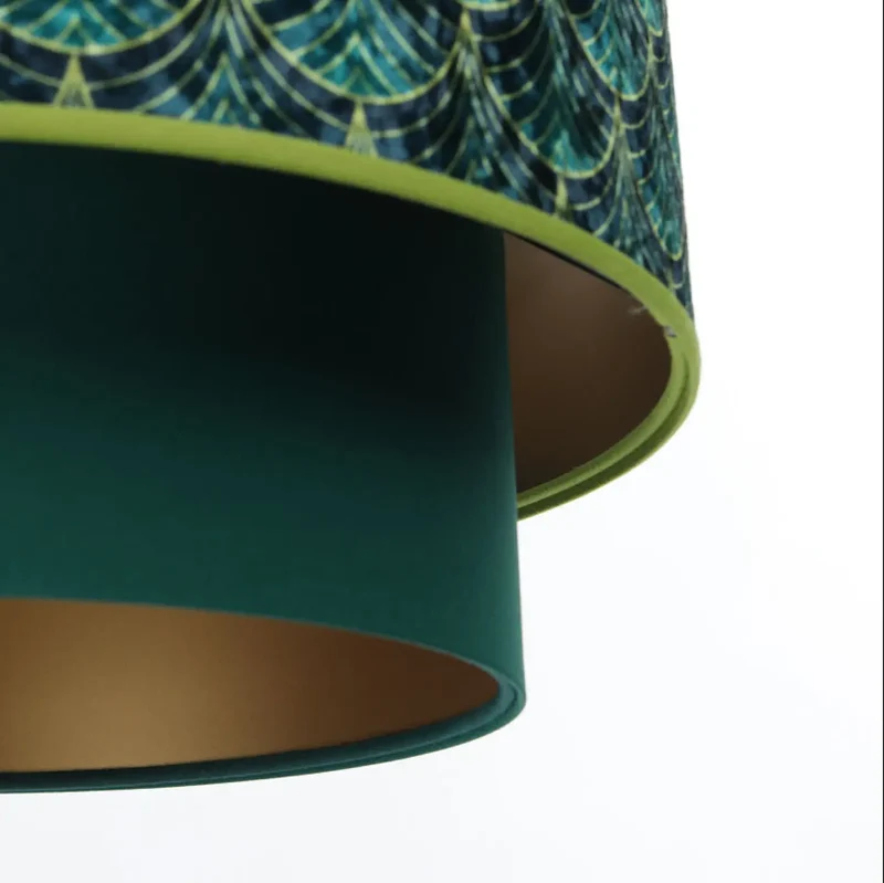Suspension Luminaire | DOBLO (Vert/Doré)
