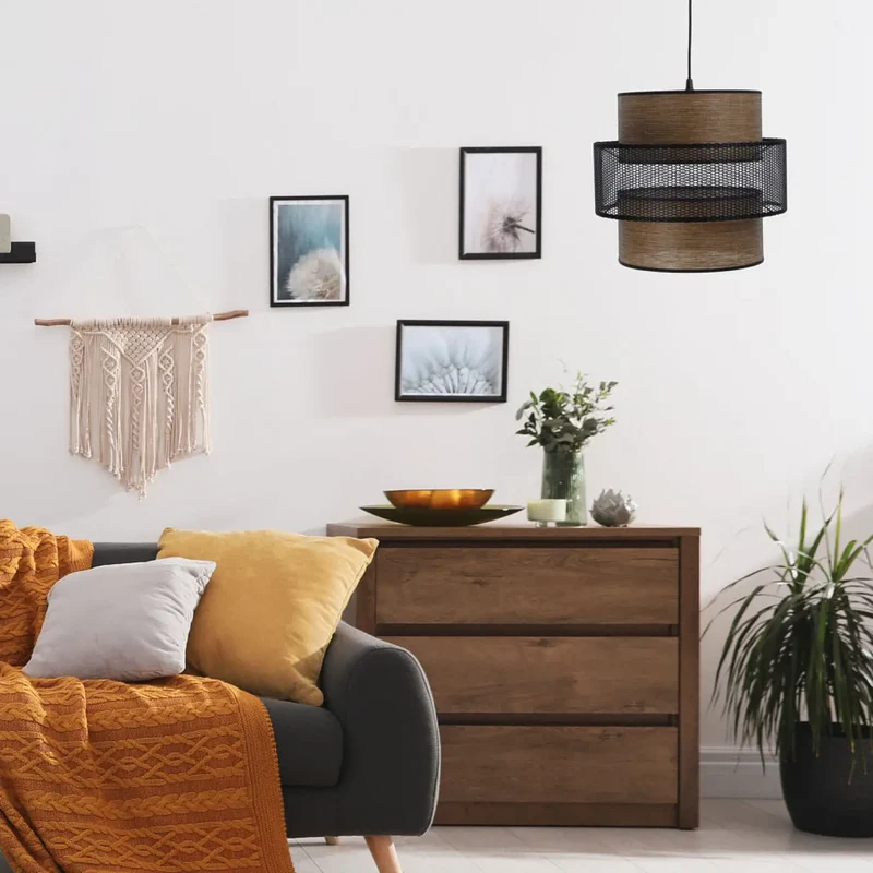 Suspension Luminaire | DOBLO (Marron/Noir)