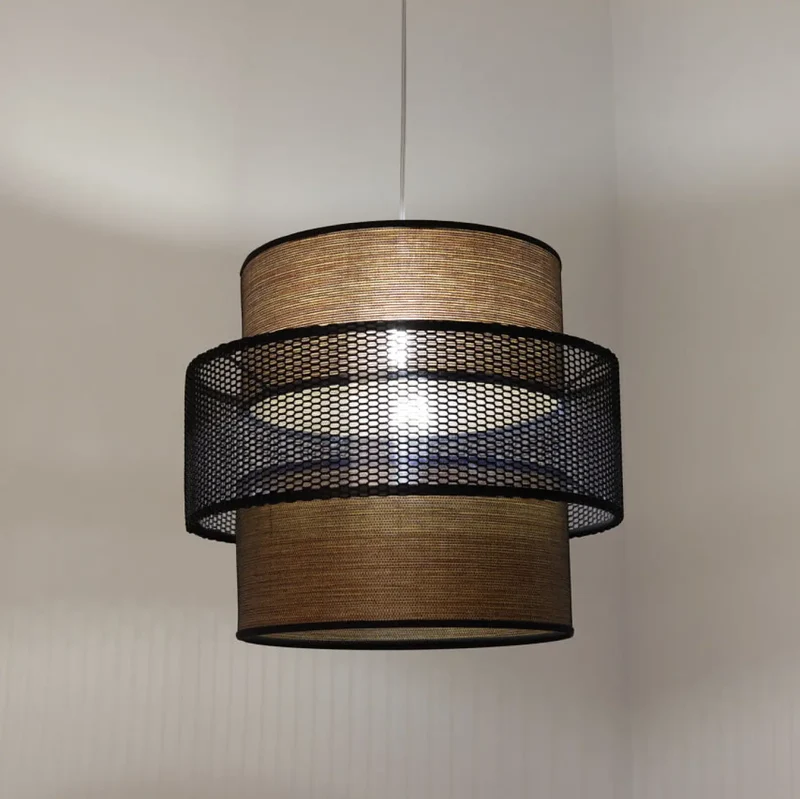 Suspension Luminaire | DOBLO (Marron/Noir)