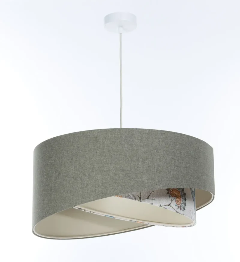 Suspension Luminaire | GALAXY BOHO ELEGANT (Gris Vert/Ecru/Orange)