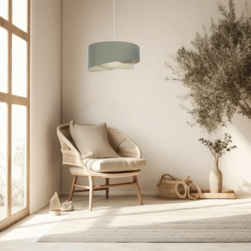 Suspension Luminaire | GALAXY BOHO ELEGANT (Gris Vert/Crème)