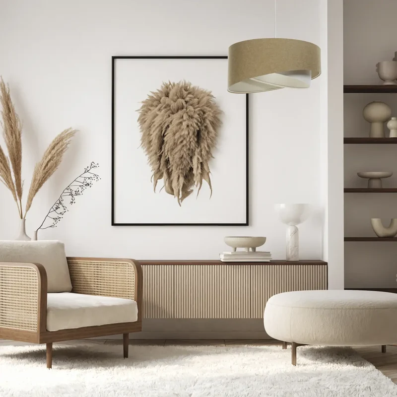 Suspension Luminaire | GALAXY BOHO ELEGANT (Moutarde/Crème)