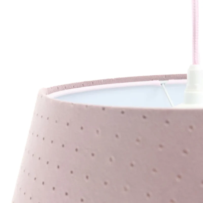 Suspension Luminaire | BELL JASMIN (Vieux Rose/Blanc)