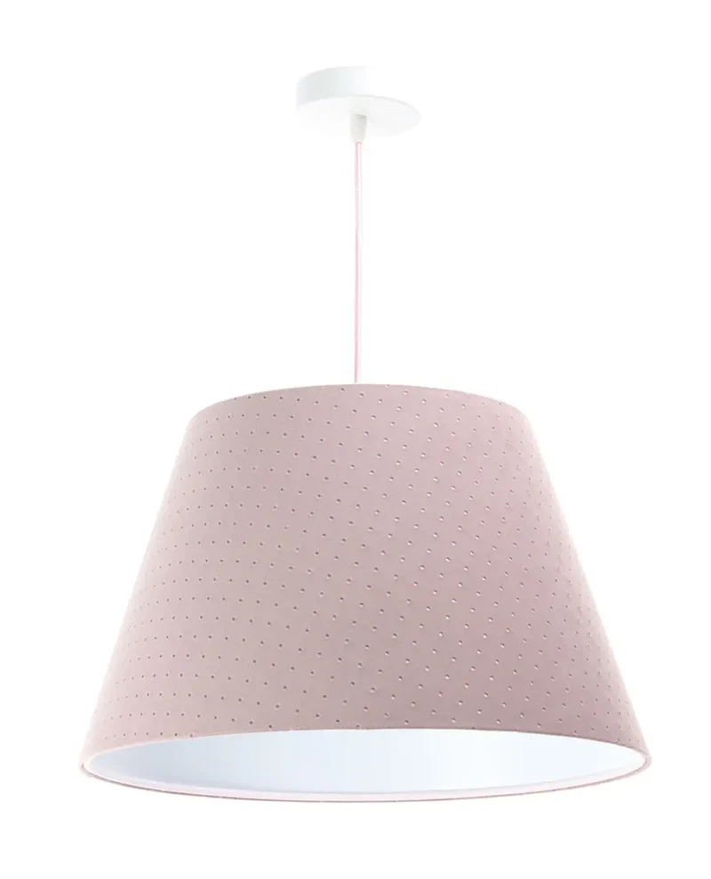 Suspension Luminaire | BELL JASMIN (Vieux Rose/Blanc)