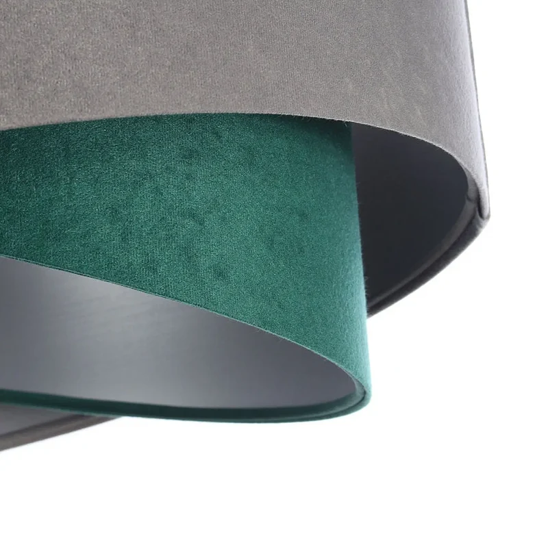 Suspension Luminaire | GALAXY VELOUR 50 cm (Gris/Vert/Argent)