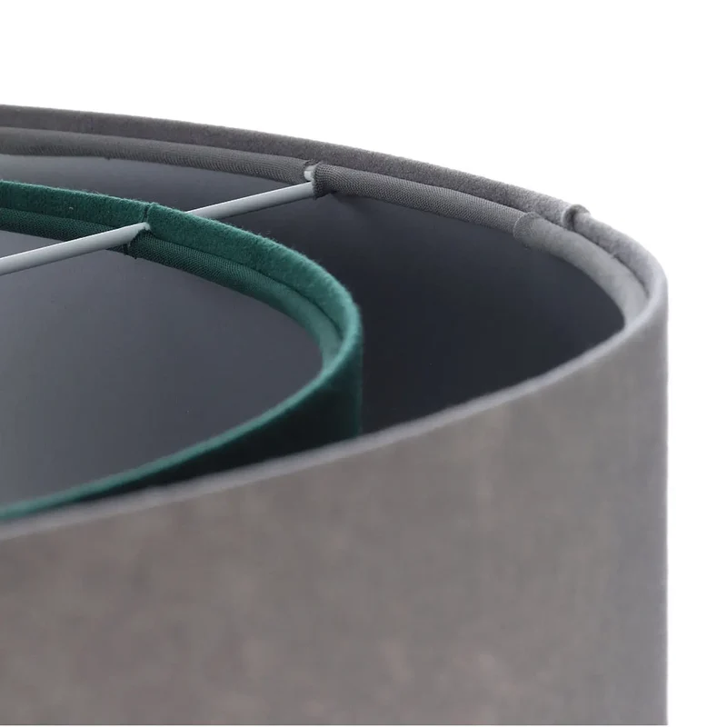 Suspension Luminaire | GALAXY VELOUR 50 cm (Gris/Vert/Argent)
