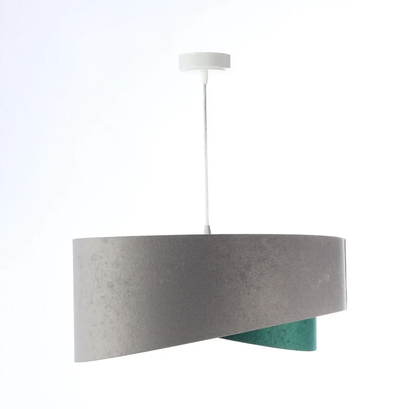 Suspension Luminaire | GALAXY VELOUR 50 cm (Gris/Vert/Argent)