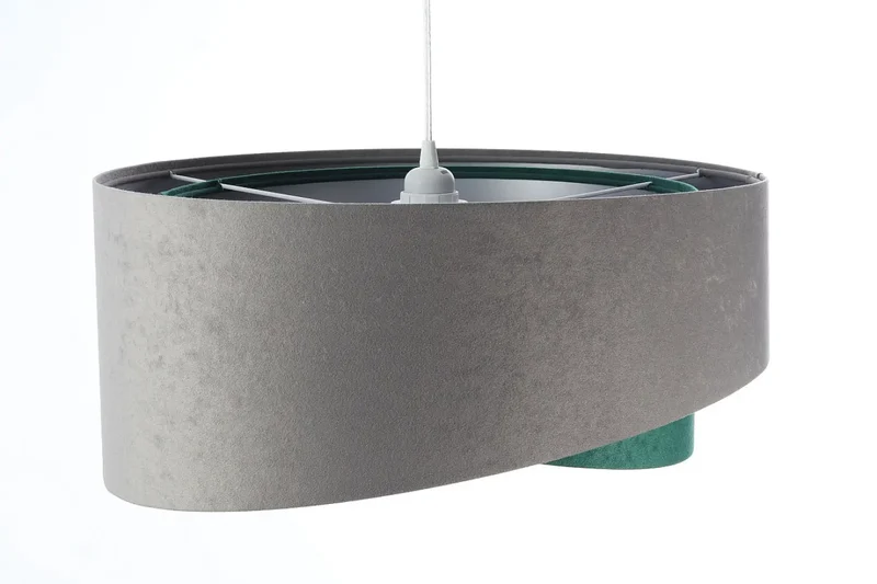 Suspension Luminaire | GALAXY VELOUR 50 cm (Gris/Vert/Argent)