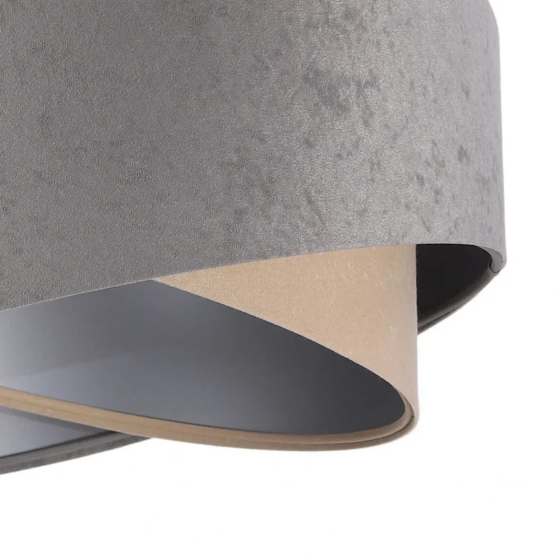 Suspension Luminaire | GALAXY VELOUR 50 cm (Gris/Beige/Argent)