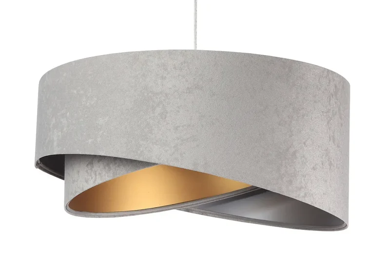Suspension Luminaire | GALAXY VELOUR 50 cm Gris (Gris/Argent/Doré)