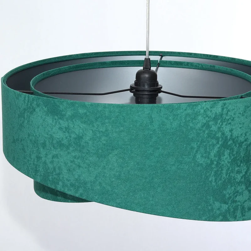 Suspension Luminaire | GALAXY VELOUR 50 cm (Vert/Argent)