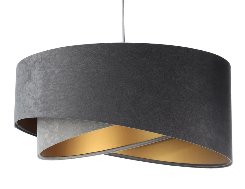 Suspension Luminaire | GALAXY VELOUR 50 cm Gris (Graphite/Gris/Doré)