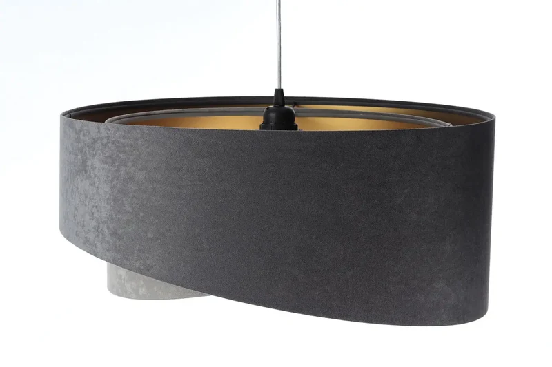 Suspension Luminaire | GALAXY VELOUR 50 cm Gris (Graphite/Gris/Doré)