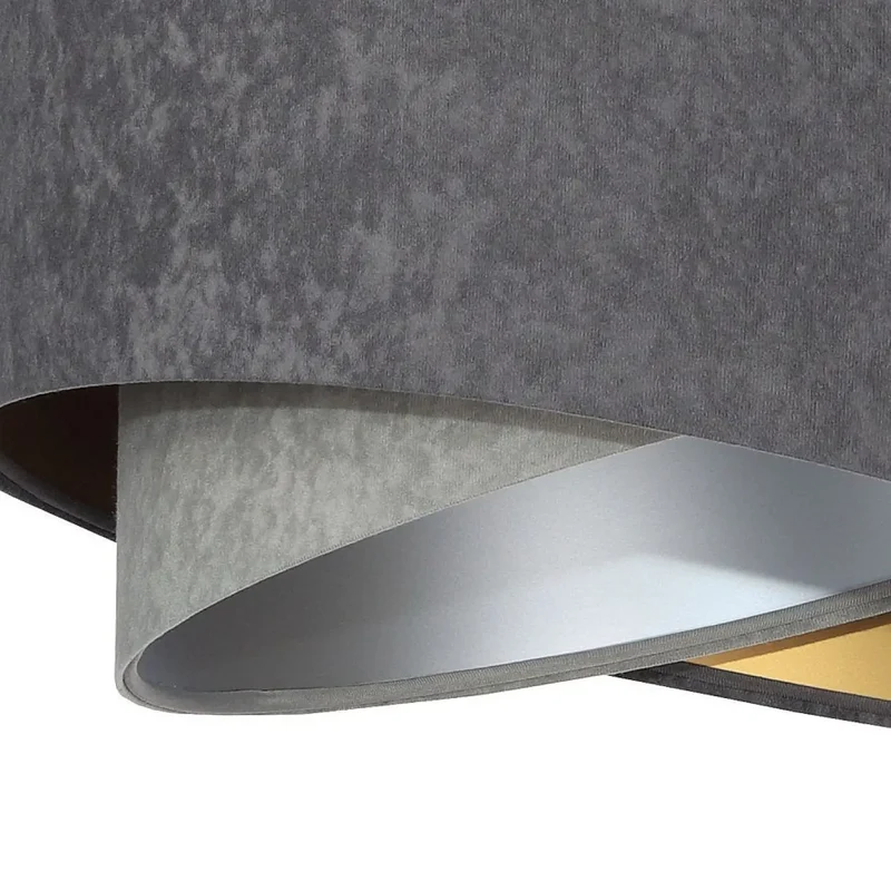 Suspension Luminaire | GALAXY VELOUR 50 cm Gris (Graphite/Gris/Doré/Argent)