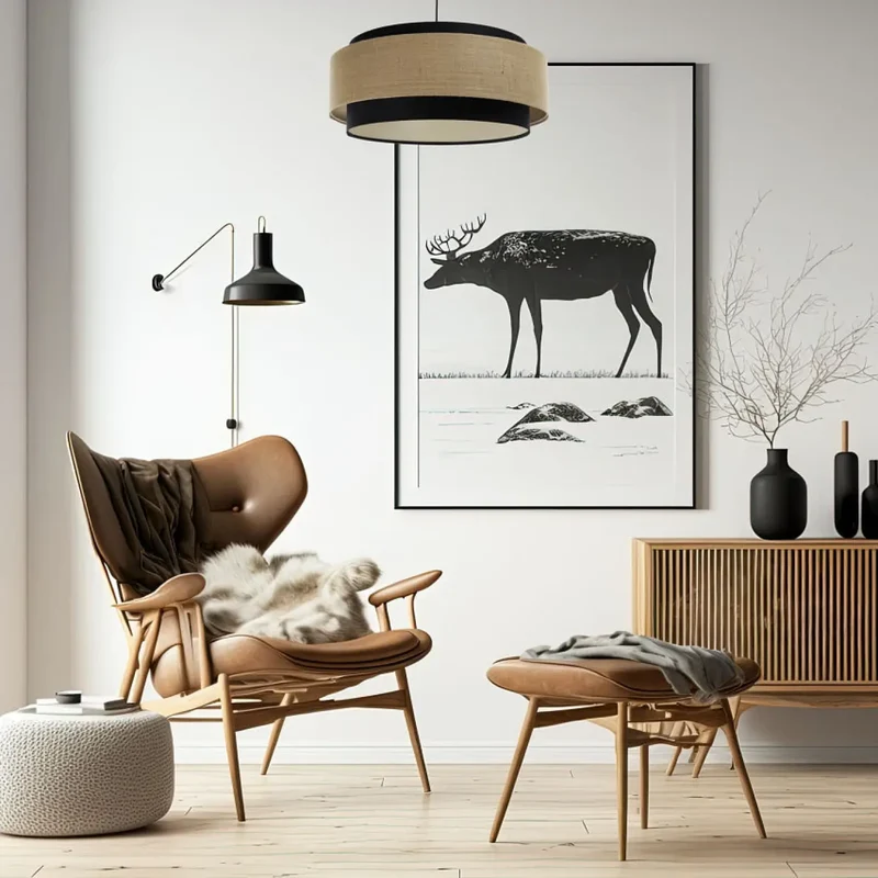 Suspension Luminaire | DOBLO CLASSIC (Noir /Beige/Ecru)