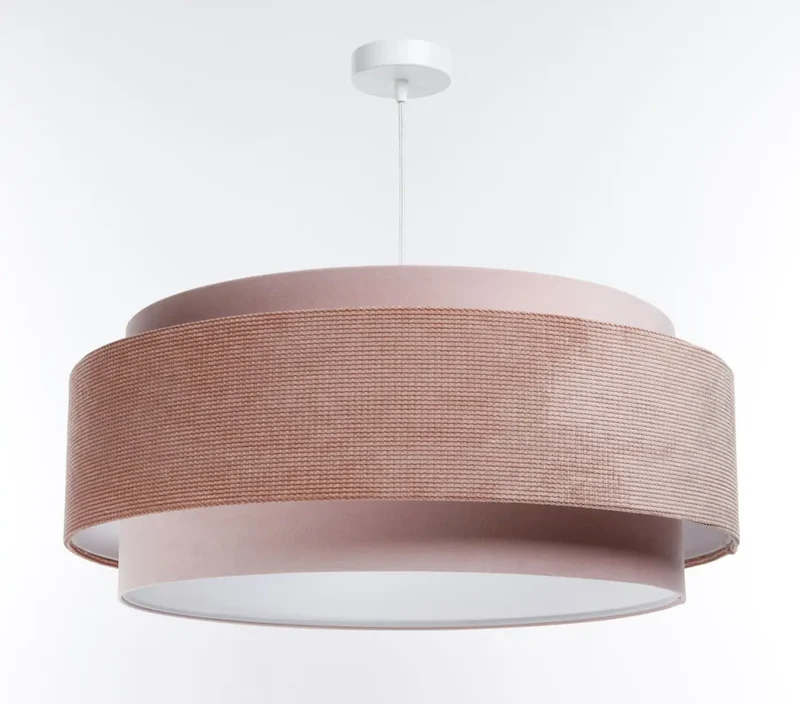 Suspension Luminaire | DOBLO CLASSIC (Rose Pâle/Blanc)