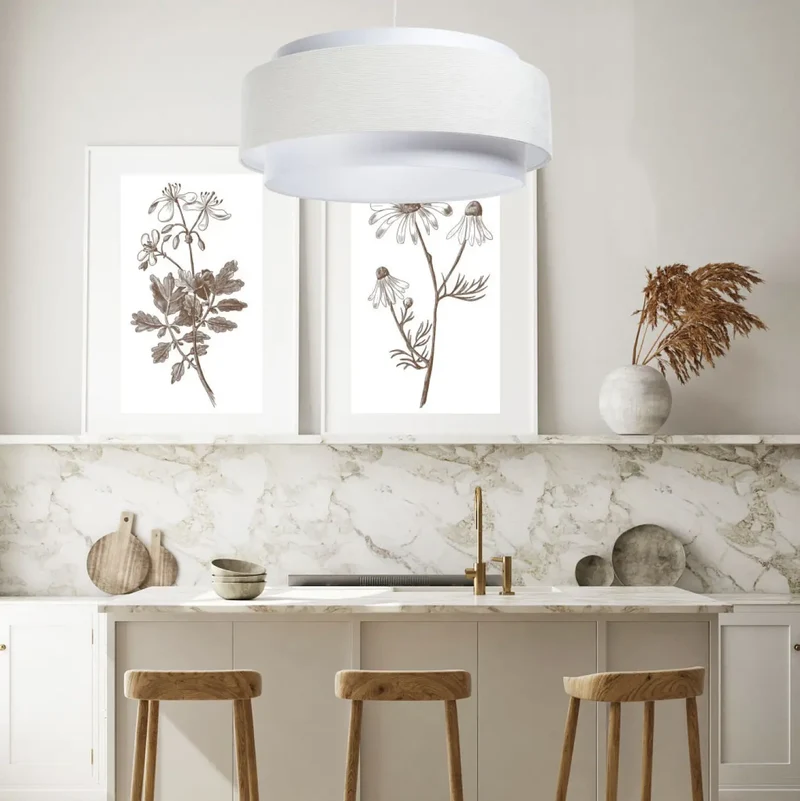 Suspension Luminaire | DOBLO CLASSIC (Blanc/Crème)