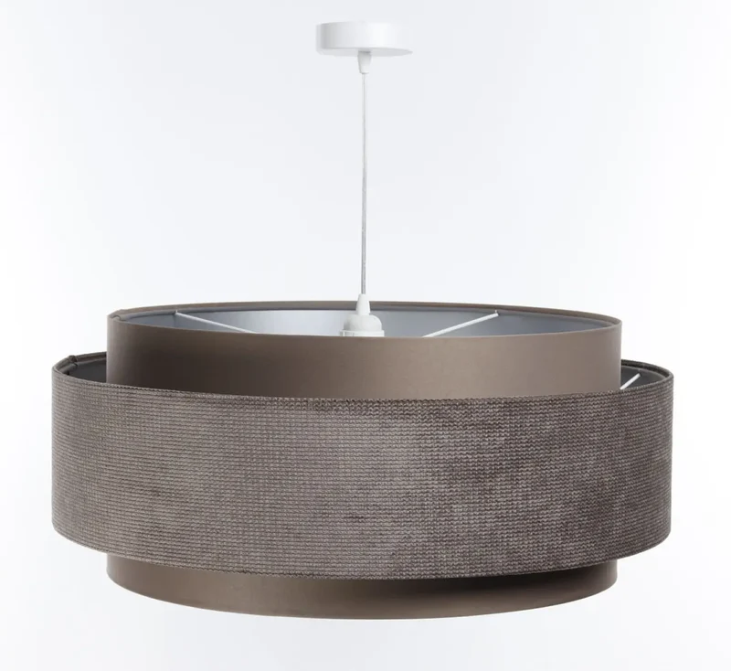 Suspension Luminaire | DOBLO CLASSIC (Marron Café/Argent)