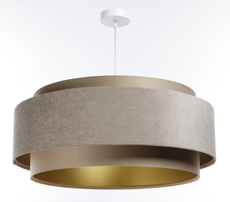 Suspension Luminaire | DOBLO CLASSIC (Beige/Doré)