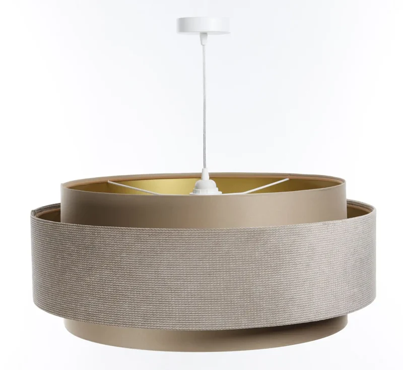 Suspension Luminaire | DOBLO CLASSIC (Beige/Doré)