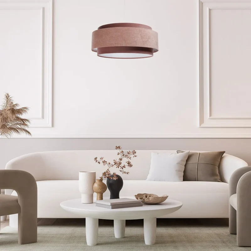 Suspension Luminaire | DOBLO CLASSIC (Rose/Blanc)