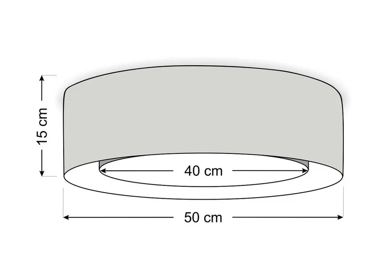Luminaire Plafonnier | PURO (Gris Platine)