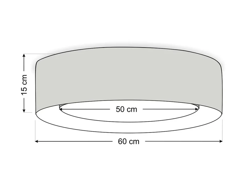 Luminaire Plafonnier | PURO (Gris)