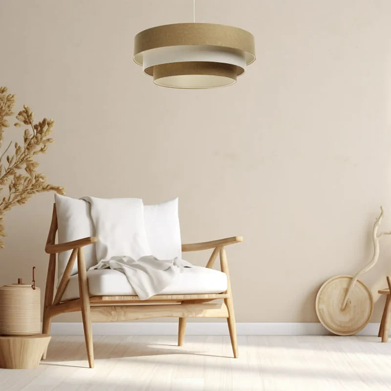 Suspension Luminaire | TRINITI BOHO ELEGANT (Moutarde/Crème/Ecru)