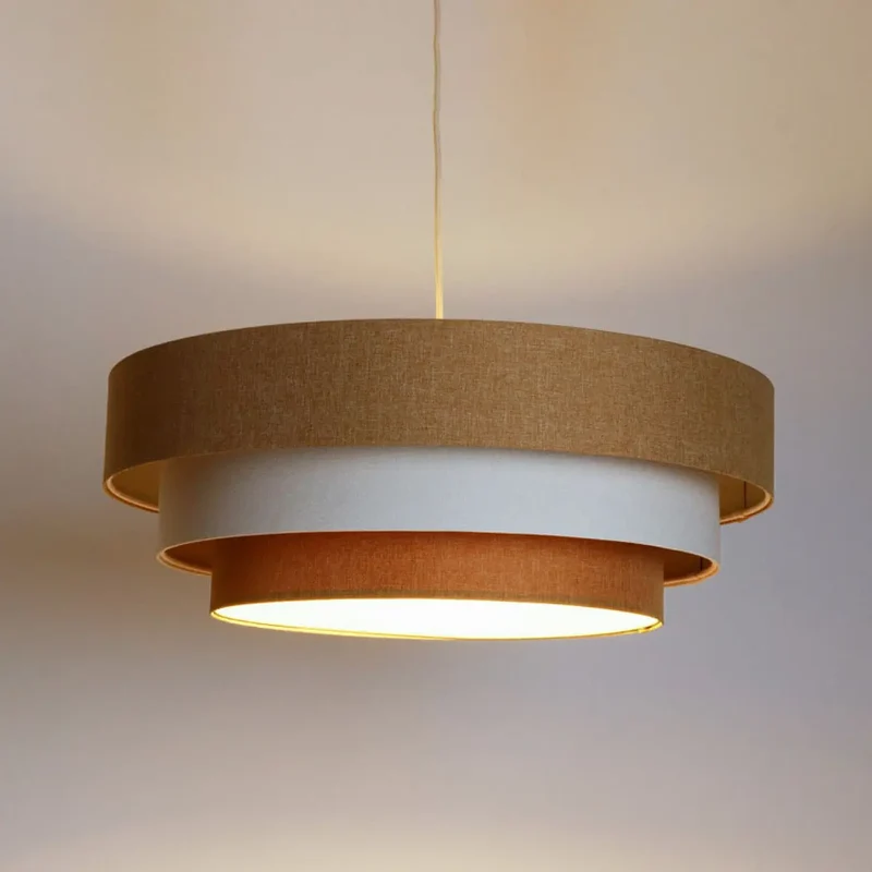 Suspension Luminaire | TRINITI BOHO ELEGANT (Moutarde/Crème/Ecru)