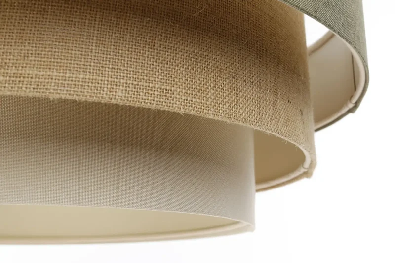 Suspension Luminaire | TRINITI BOHO ELEGANT (Vert Gris/Crème/Beige)
