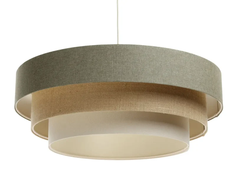 Suspension Luminaire | TRINITI BOHO ELEGANT (Vert Gris/Crème/Beige)