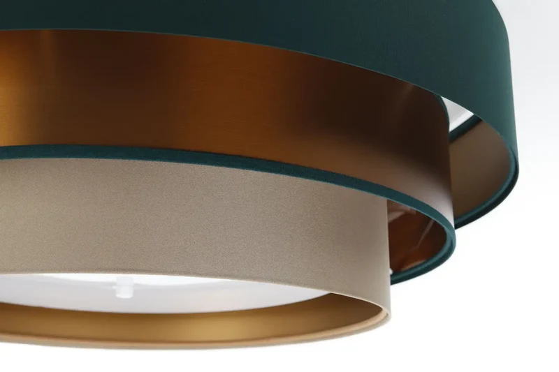 Luminaire Plafonnier | TRINITI ELEGANT (Vert/Beige/Cuivre)