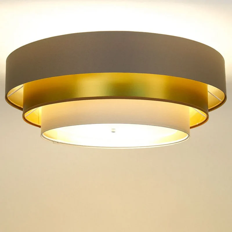 Luminaire Plafonnier | TRINITI ELEGANT (Beige/Crème/Doré)