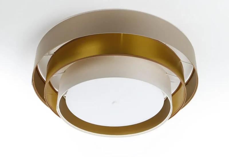 Luminaire Plafonnier | TRINITI ELEGANT (Beige/Crème/Doré)