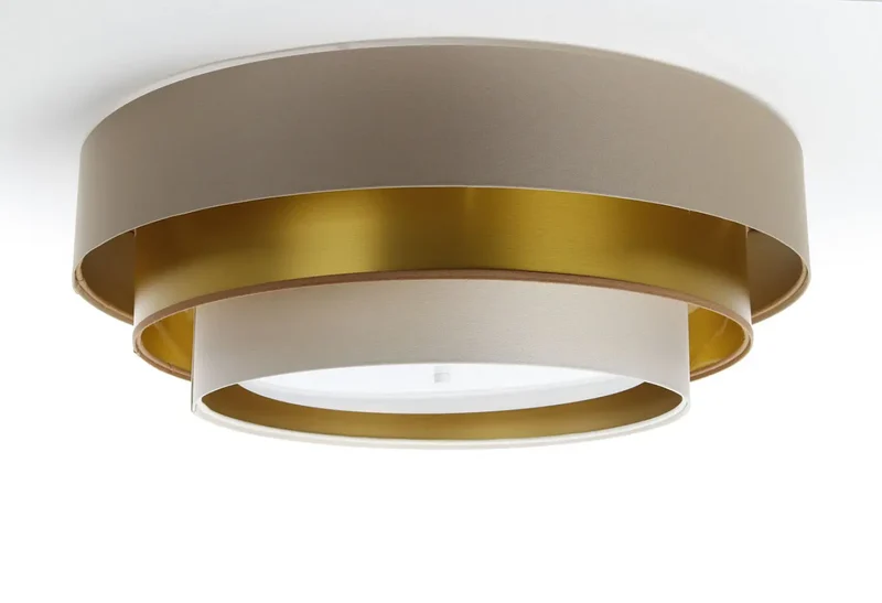 Luminaire Plafonnier | TRINITI ELEGANT (Beige/Crème/Doré)
